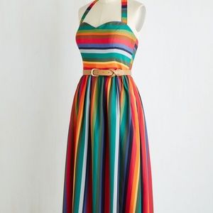 Modcloth “My Zest Intentions” Halter Dress